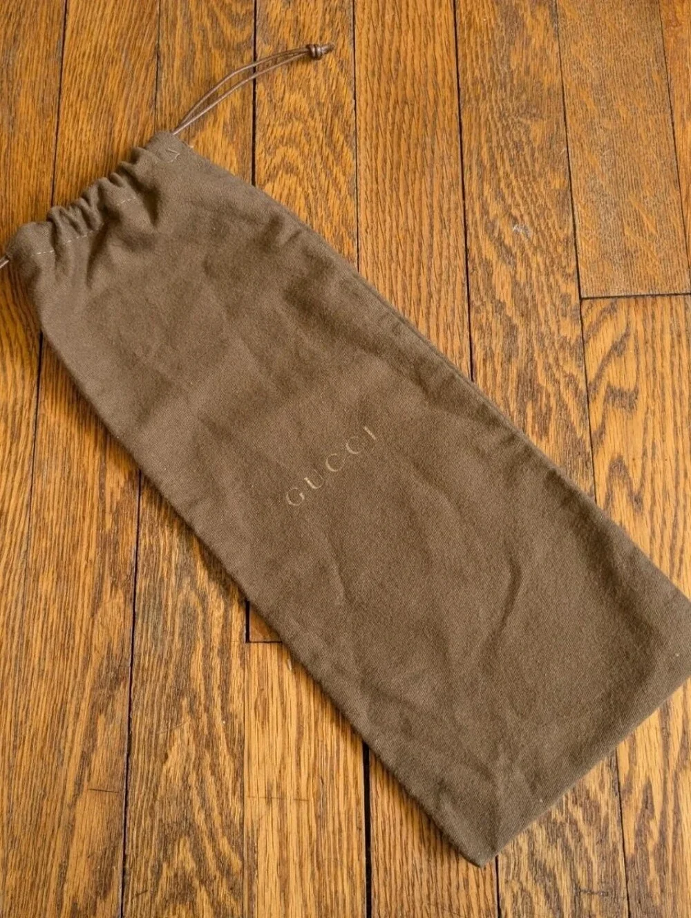 Gucci Brown Cotton Flannel Dust Bag for Storage or Travel